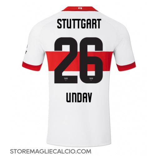 Stuttgart Deniz Undav #26 Maglia Gara Casa Repliche 2024-25 Maniche Corte Stuttgart Deniz Undav #26 Maglia Gara Casa Repliche 2024-25 Maniche Corte